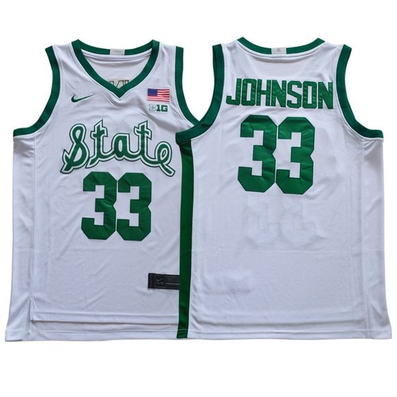 magic johnson msu jersey